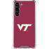 Virginia Tech University Maroon Galaxy S24 FE Clear Case