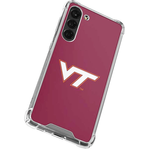 Virginia Tech University Maroon Galaxy S24 FE Clear Case