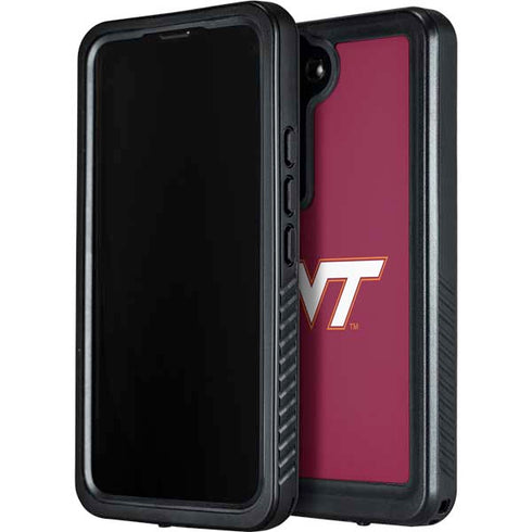 Virginia Tech Maroon Galaxy S24 Plus Waterproof Case