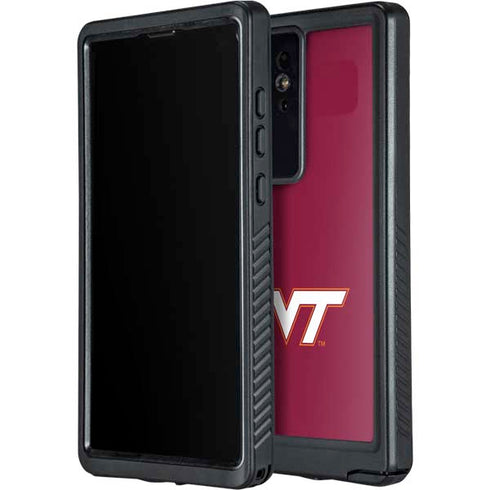 Virginia Tech Maroon Galaxy S24 Ultra Waterproof Case