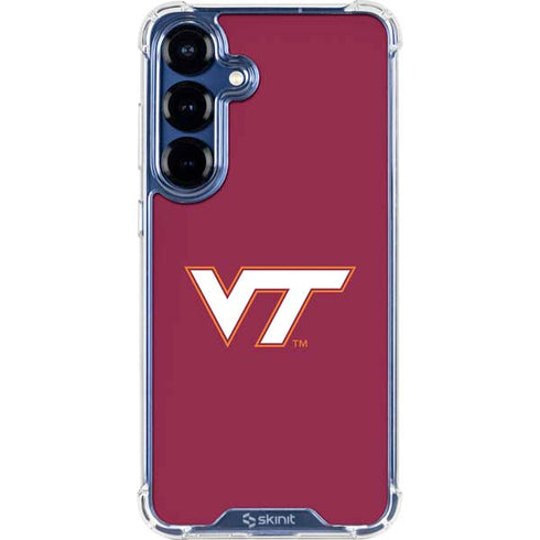 Virginia Tech University Maroon Galaxy S25 Clear Case