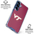 Virginia Tech University Maroon Galaxy S25 FE Clear Case