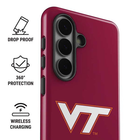 Virginia Tech University Maroon Galaxy S26 Impact Case