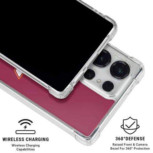 Virginia Tech University Maroon Galaxy S26 Ultra Clear Case