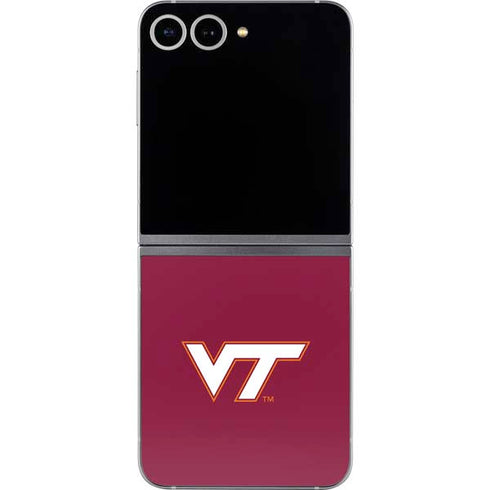 Virginia Tech University Maroon Galaxy Z Flip6 Skin