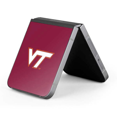 Virginia Tech University Maroon Galaxy Z Flip6 Skin