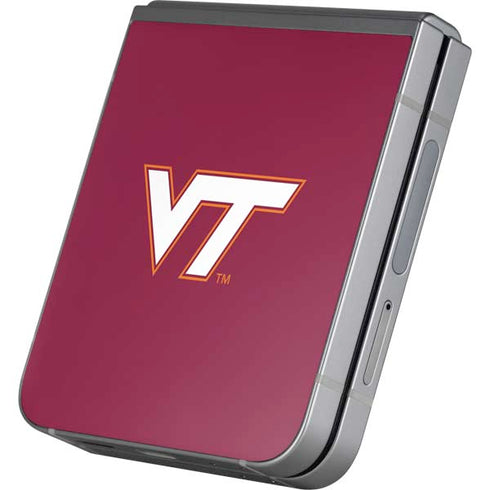 Virginia Tech University Maroon Galaxy Z Flip6 Skin
