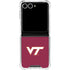 Virginia Tech University Maroon Galaxy Z Flip7 Clear Case
