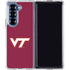 Virginia Tech University Maroon Galaxy Z Fold7 Clear Case
