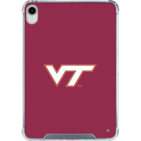 Virginia Tech University Maroon iPad 11th Gen (2025) Clear Case