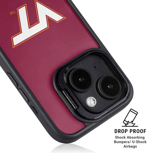 Virginia Tech University Maroon iPhone 13 Kickstand Case