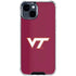 Virginia Tech Maroon iPhone 15 Clear Case