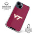 Virginia Tech Maroon iPhone 15 Clear Case