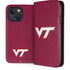 Virginia Tech University Maroon iPhone 15 Folio Case