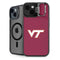 Virginia Tech University Maroon iPhone 15 Kickstand Case