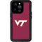 Virginia Tech University Maroon iPhone 15 Pro Waterproof Case