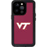 Virginia Tech University Maroon iPhone 15 Pro Waterproof Case