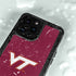 Virginia Tech University Maroon iPhone 15 Pro Waterproof Case