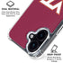 Virginia Tech University Maroon iPhone 16 Clear Case