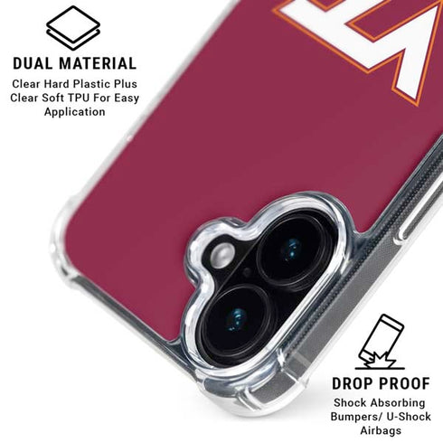 Virginia Tech University Maroon iPhone 16 MagSafe Case
