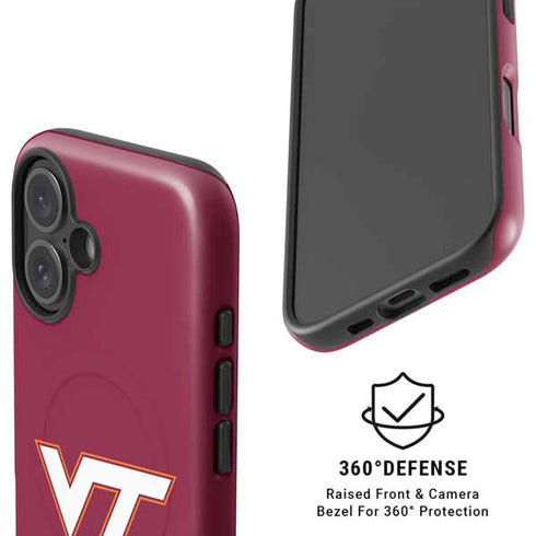 Virginia Tech University Maroon iPhone 16 Magsafe Impact Case