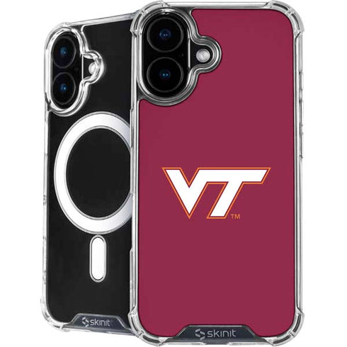 Virginia Tech University Maroon iPhone 16 Plus MagSafe Case