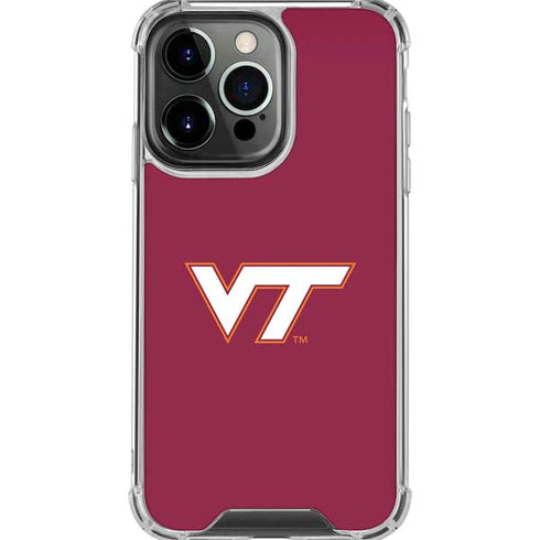 Virginia Tech University Maroon iPhone 16 Pro Max Clear Case