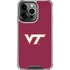 Virginia Tech University Maroon iPhone 16 Pro Max Clear Case
