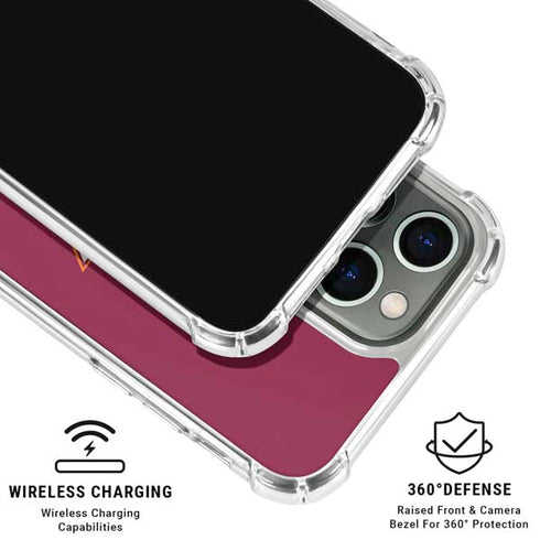 Virginia Tech University Maroon iPhone 16 Pro Max Clear Case