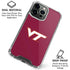 Virginia Tech University Maroon iPhone 16 Pro Max Clear Case