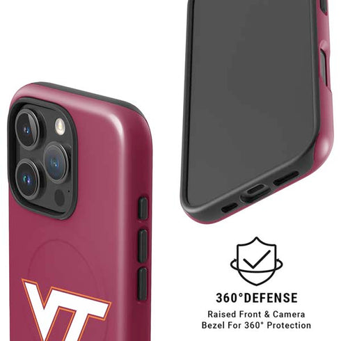 Virginia Tech University Maroon iPhone 16 Pro Max Magsafe Impact Case