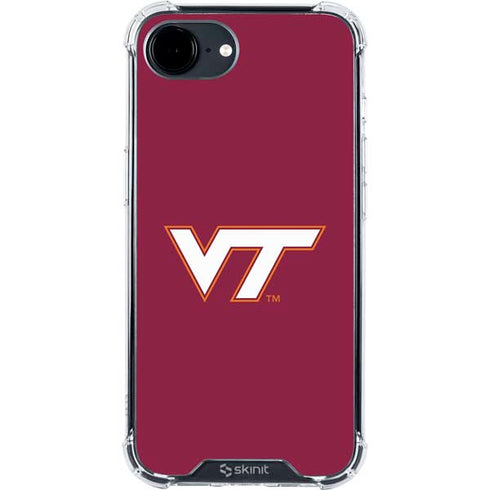 Virginia Tech University Maroon iPhone 16e Clear Case
