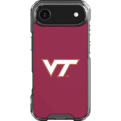 Virginia Tech University Maroon iPhone 17 Air Clear Case