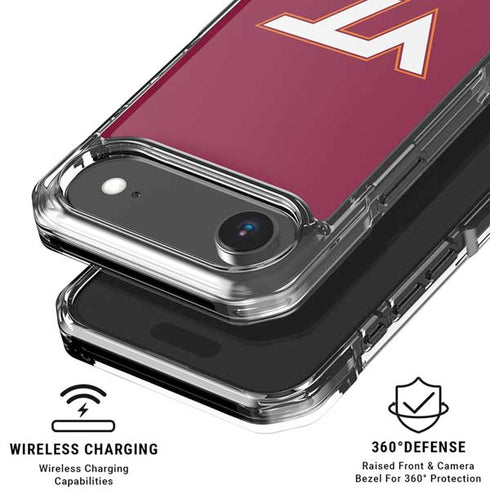 Virginia Tech University Maroon iPhone 17 Air Clear Case