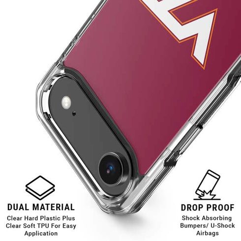 Virginia Tech University Maroon iPhone 17 Air Clear Case