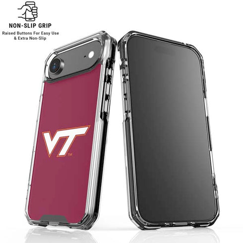 Virginia Tech University Maroon iPhone 17 Air Clear Case