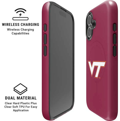 Virginia Tech University Maroon iPhone 17 Magsafe Impact Case