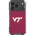 Virginia Tech University Maroon iPhone 17 Pro Clear Case