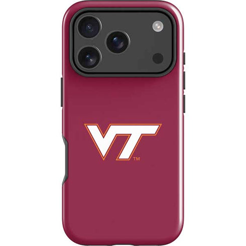 Virginia Tech University Maroon iPhone 17 Pro Impact Case