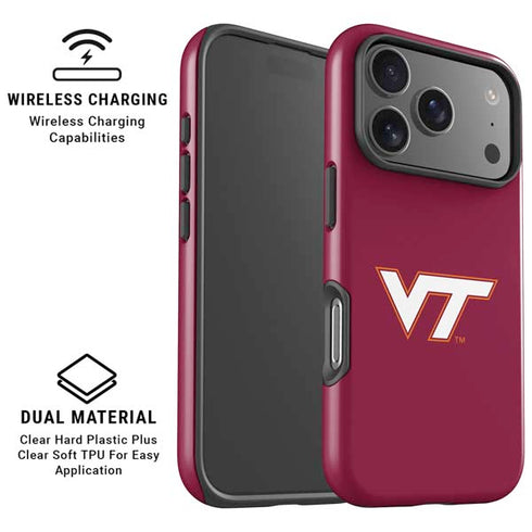 Virginia Tech University Maroon iPhone 17 Pro Magsafe Impact Case
