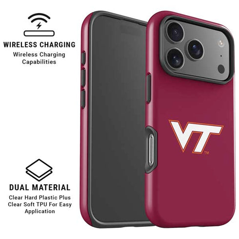 Virginia Tech University Maroon iPhone 17 Pro Max Magsafe Impact Case