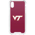 Virginia Tech Maroon iPhone XS Clear Case