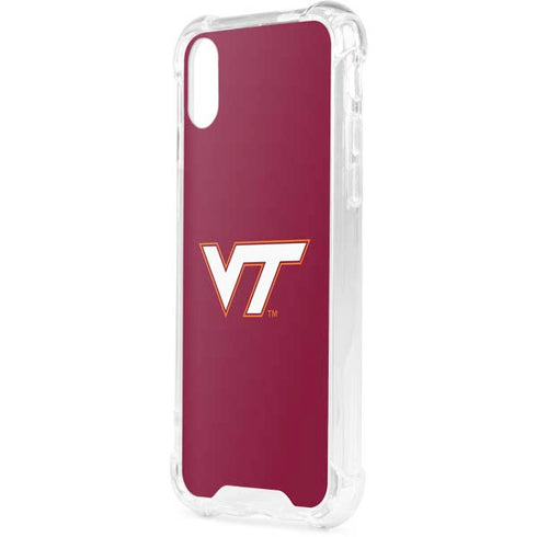 Virginia Tech Maroon iPhone XS Clear Case