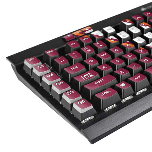 Virginia Tech University Maroon K95 RGB PLATINUM Mechanical Gaming Keyboard Skin