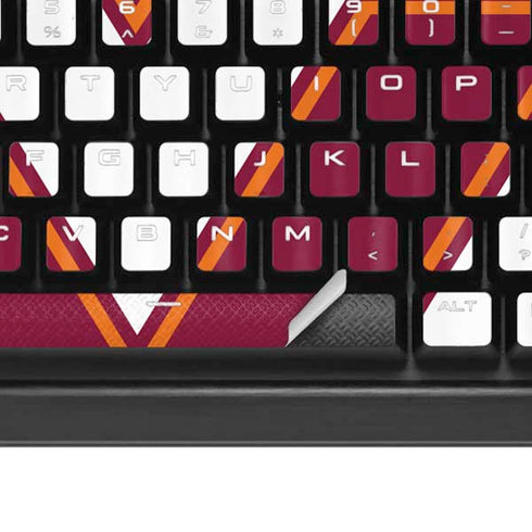 Virginia Tech University Maroon K95 RGB PLATINUM Mechanical Gaming Keyboard Skin