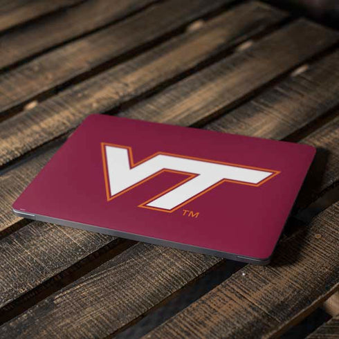 Virginia Tech University Maroon Apple MacBook Air Skin