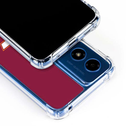 Virginia Tech University Maroon Moto G 5G (2024) Clear Case