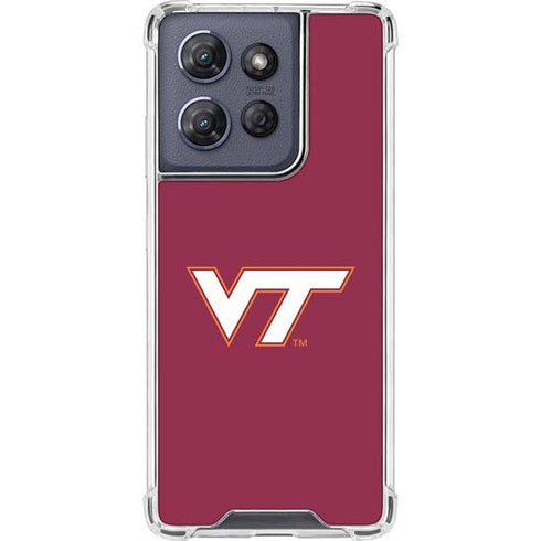 Virginia Tech University Maroon Moto G Play 5G (2025) Clear Case