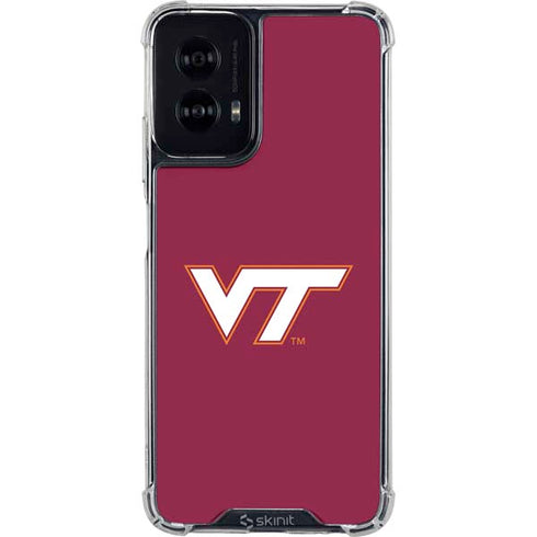 Virginia Tech University Maroon Moto G Power 5G (2024) Clear Case