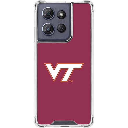 Virginia Tech University Maroon Moto G Stylus 5G (2025) Clear Case